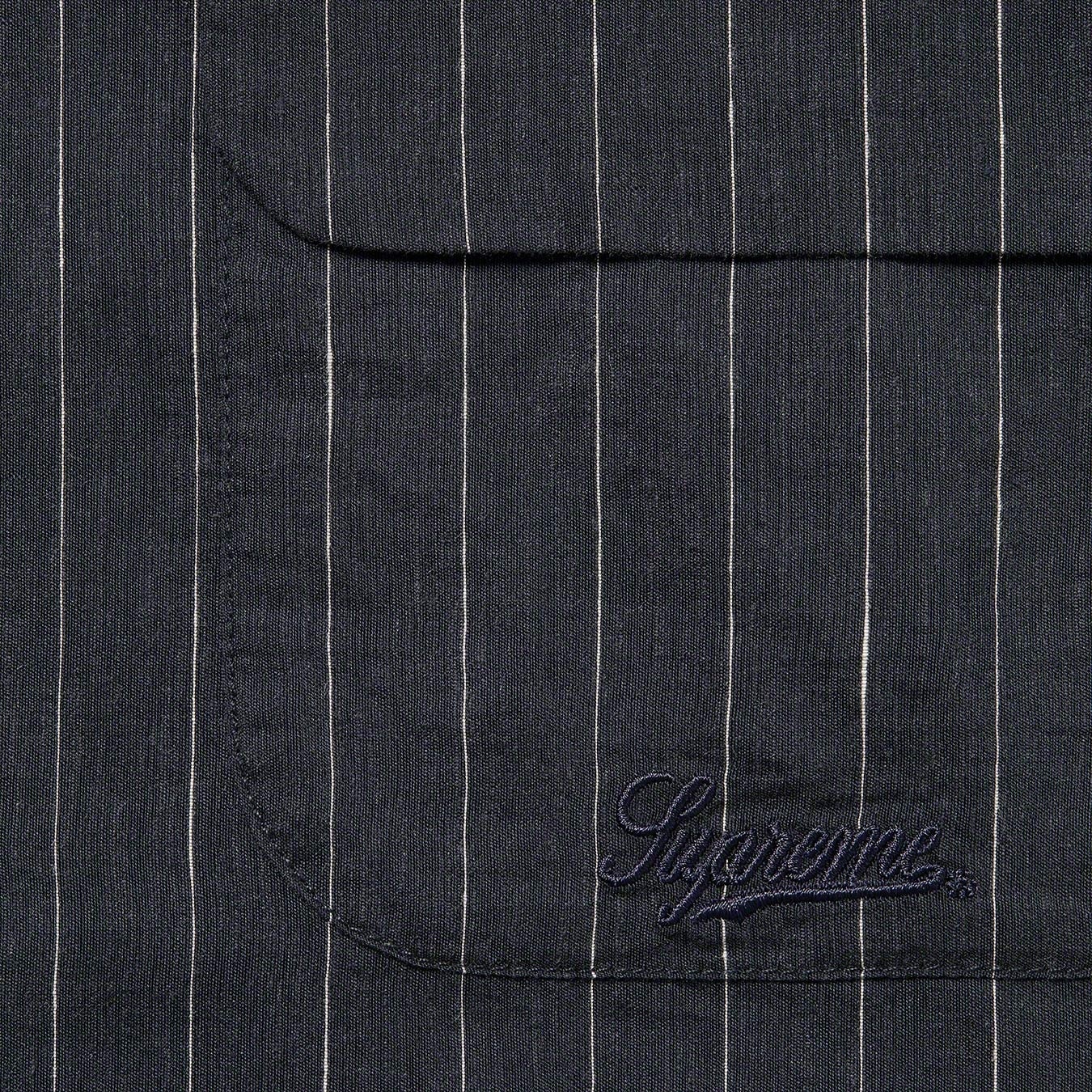 Pinstripe Linen Shirt view 13
